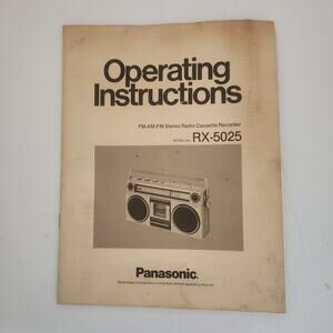 Panasoic Operating Instructions RX-5025